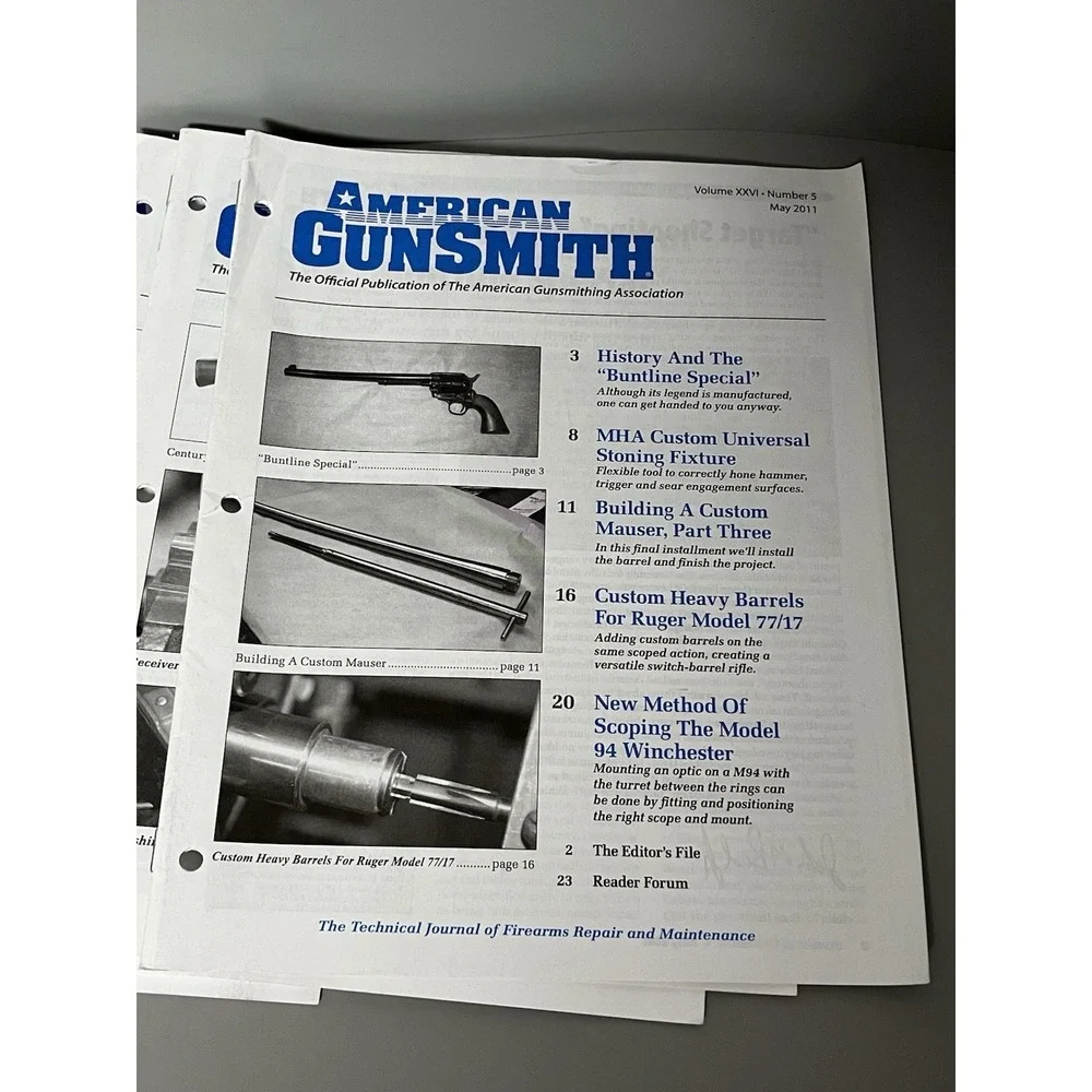 American Gunsmith Magazine 2011 Full Year Lot Of 12- Firearms Repair Maintenance
